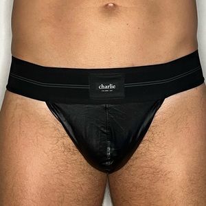 Charlie By MZ Mens faux leather thong